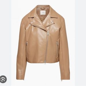 Aritzia Diaz Motto Leather Jacket